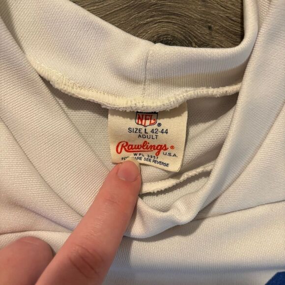 Jim Everett #11 LA Rams Vintage White Jersey by Russell Athletic Large 42-44‎ - Picture 3 of 5